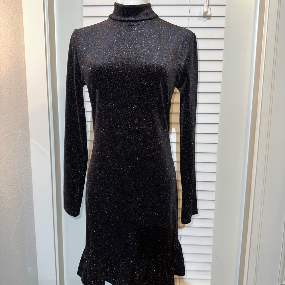 Chic Black Sparkle Dress